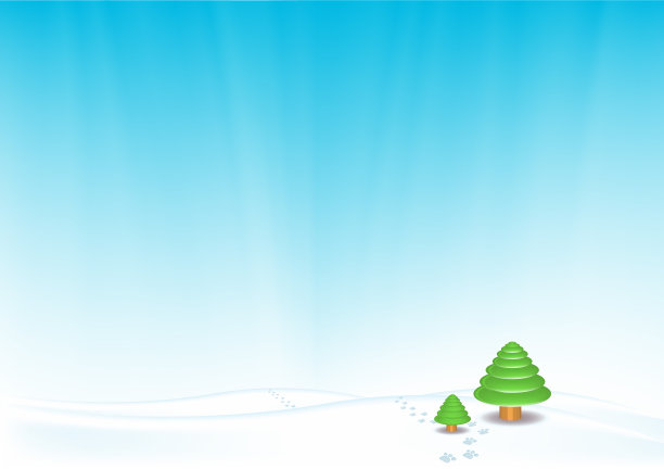 冬季背景与圣诞树图片下载