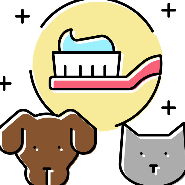 国内宠物牙科彩色图标图片下载