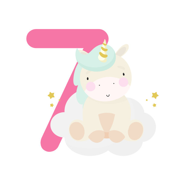 孩子们有可爱的神奇独角兽图片下载