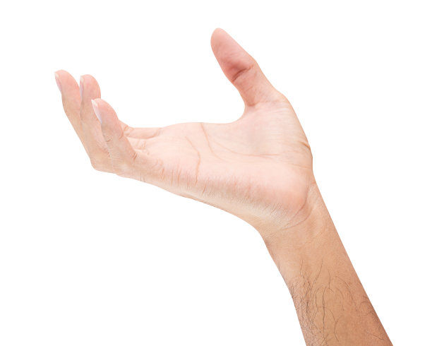 孤立的男性手拿着瓶子或罐子之类的东西。图片下载