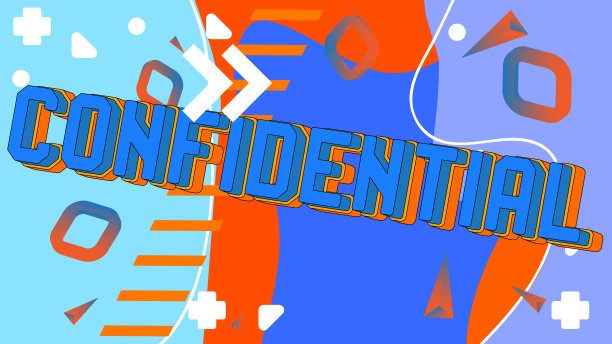 保密。像素化的词。几何图形的背景。图片下载