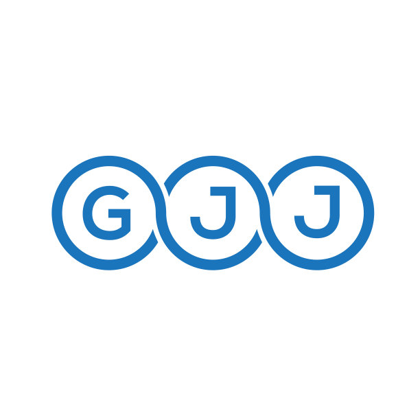 白底GJJ字母logo设计图片下载