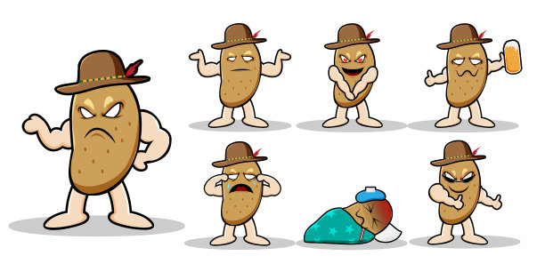 集合了番茄各种姿势和情绪图片下载