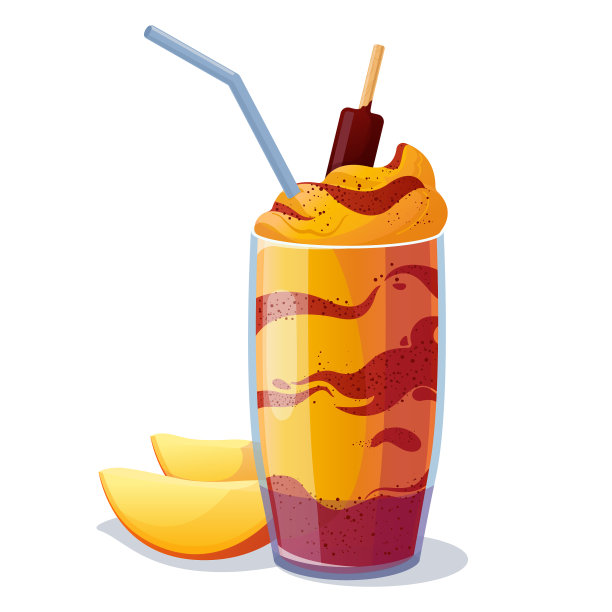 清凉的夏天喝新鲜芒果片和辣酱。图片下载