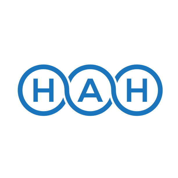 哈字母标志设计在白底哈图片下载