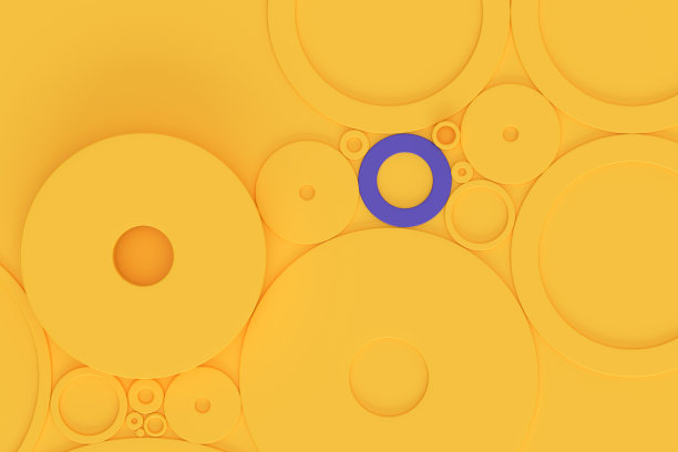 圆形抽象的背景站在我们从人群的概念图片下载