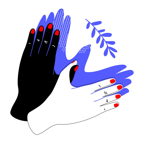 象征和平的现代彩色平面设计风格插图图片下载