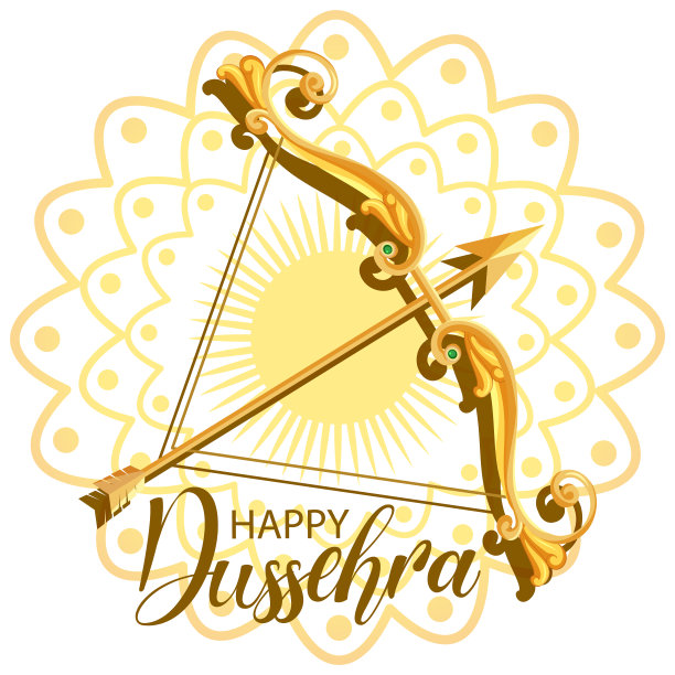 快乐的dussehrfestival海报设计图片下载