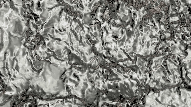 金属和银流体填充屏幕与许多小波浪图片下载