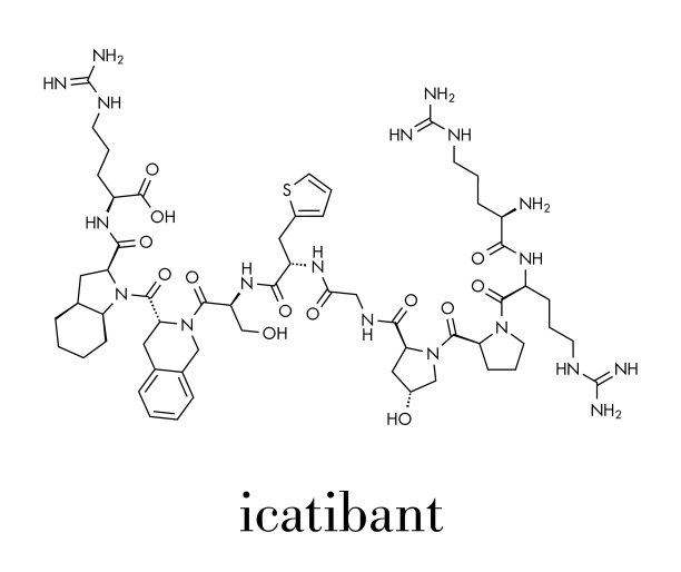 Icatibant遗传性血管性水肿药物分子图片下载