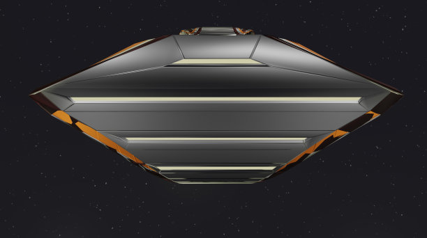 科幻模型的3D插图图片下载