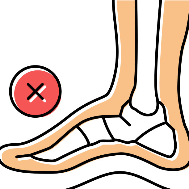 骨位畸形脚色图标图片下载