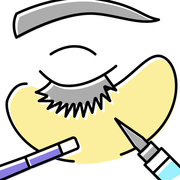 矫正睫毛颜色图标图片下载