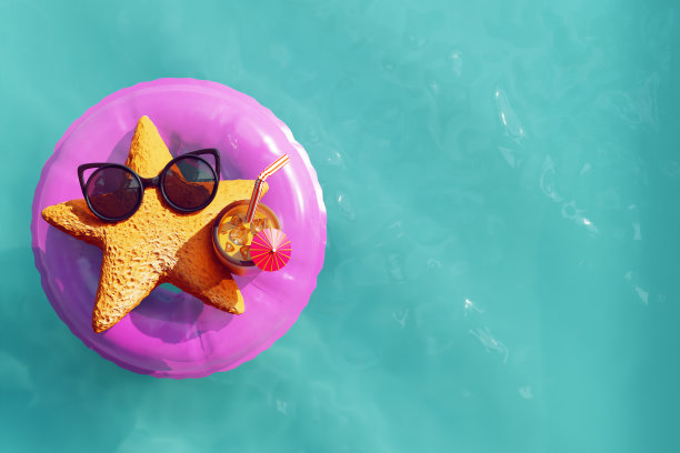 夏季概念的3d插图。图片下载