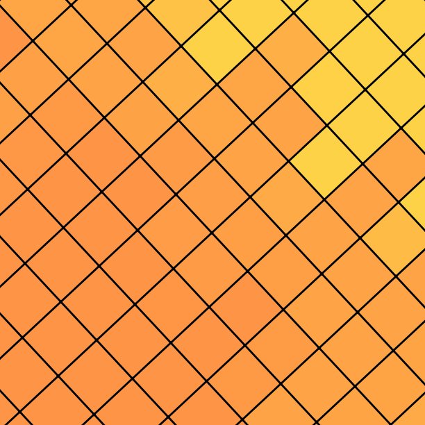 菱形正方形抽象马赛克瓷砖图案对角对称重复米色正方形或网格的正方形或细胞在多色方格背景图片下载