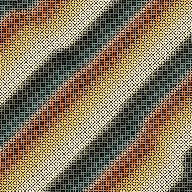 现代时尚的Halftone纹理随机多色大小圆和环混乱马赛克图案像壁纸模糊背景图片下载