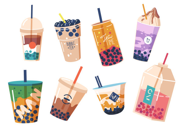 将绿茶或红茶和咖啡放入泡沫中图片下载