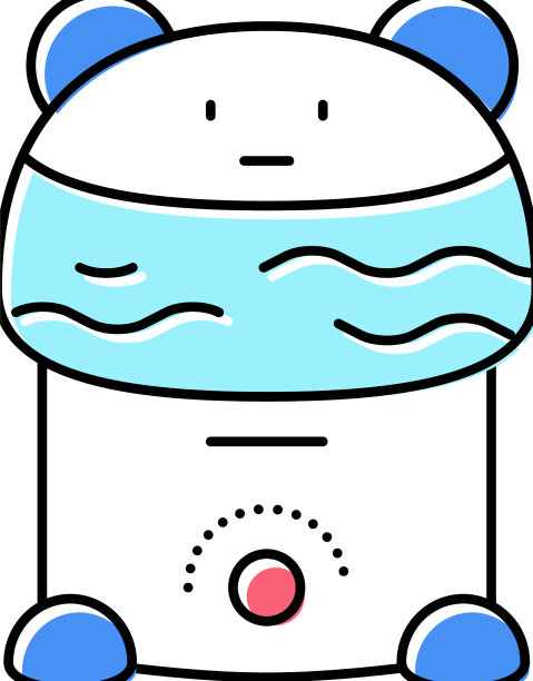 加湿器设备宝宝彩色图标图片下载