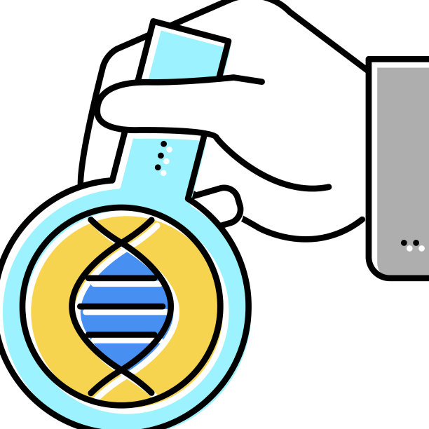 实验室研究基因分子颜色图标图片下载