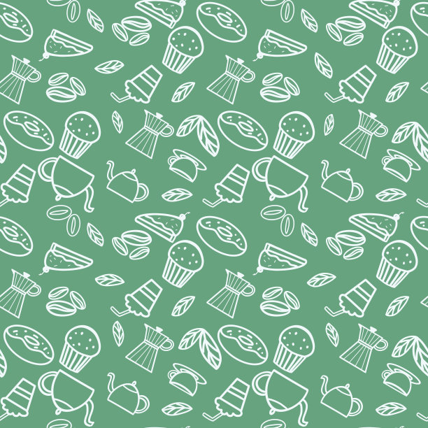 咖啡相关的涂鸦图片下载