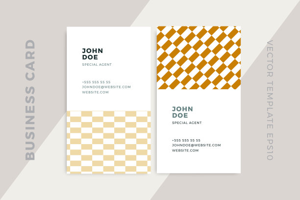 现代创意名片垂直模板。时髦的几何图案公司文具模型。简单的矢量编辑背景样本文本。EPS10图片下载