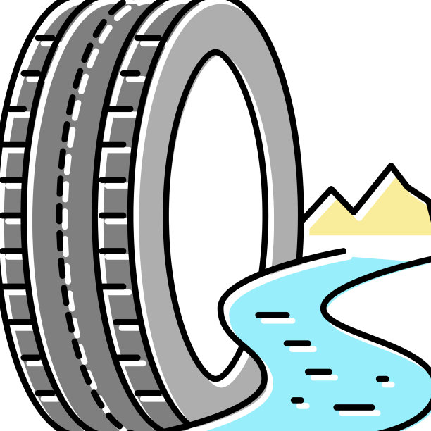 泥浆地形轮胎颜色图标图片下载