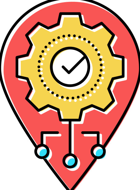 GPS导航优化彩色图标图片下载