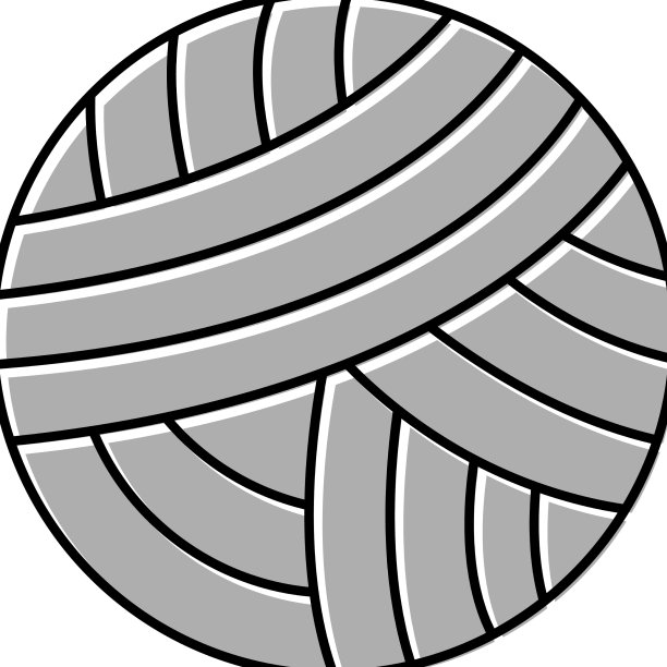 针织球纺织品彩色图标图片下载