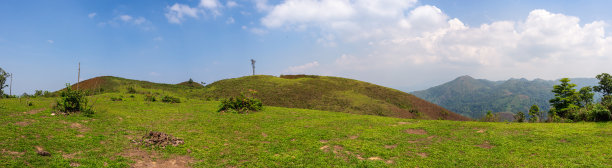 山顶露营地的自然美景。图片下载