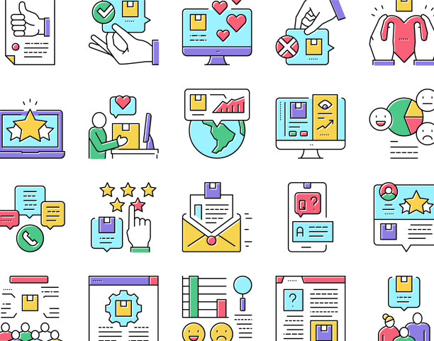 回顾客户集合图标集图片下载