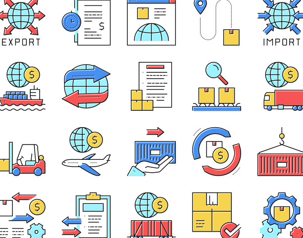 导出导入物流收集图标设置图片下载