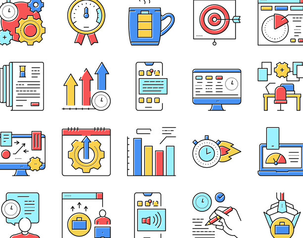 生产力管理集合图标设置图片下载