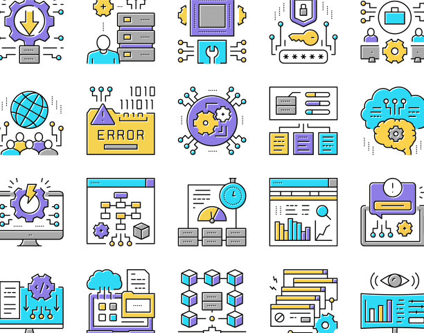 系统工作流程集合图标集合图片下载