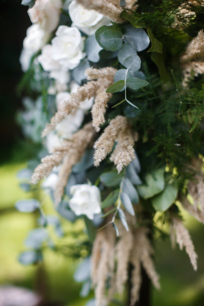 婚礼上的鲜花，特写图片下载