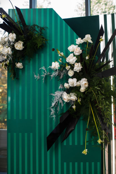 婚礼上的鲜花，特写图片下载