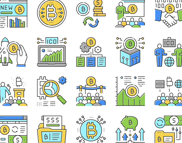 Ico初始币提供收集图标集图片下载