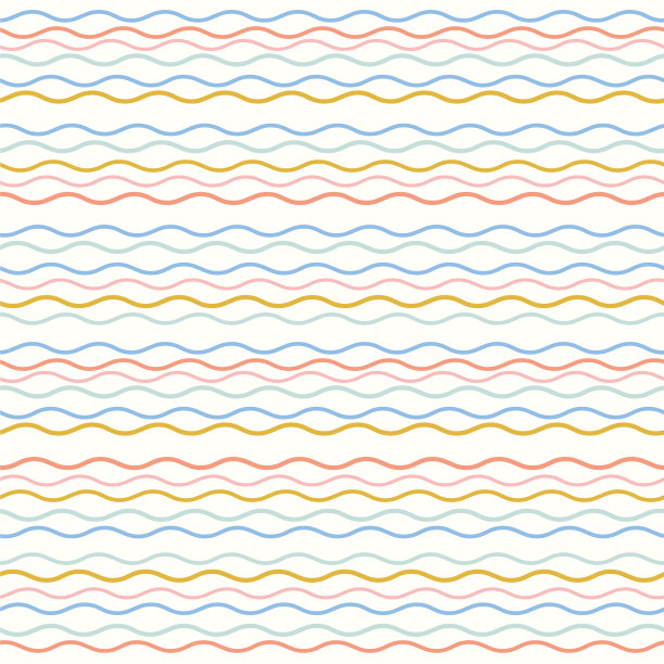 抽象波浪条纹无缝图案图片下载