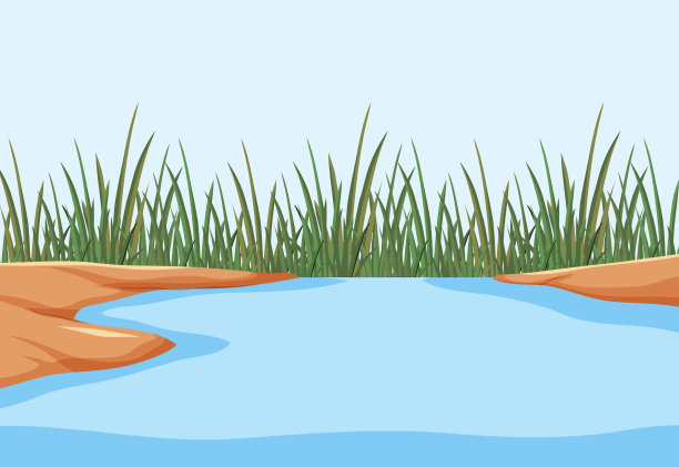 空旷的热带草原森林景观图片下载