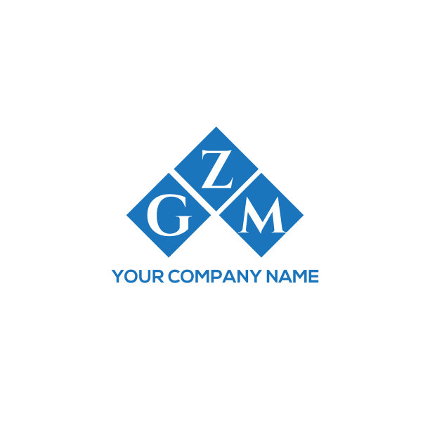 GZM字母logo设计，白底GZM图片下载