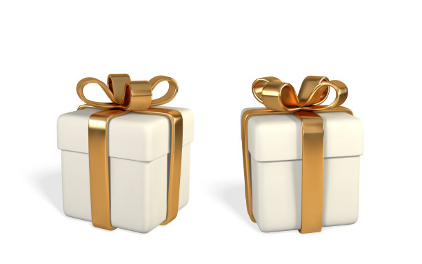 3d渲染并绘制网格逼真礼盒图片下载