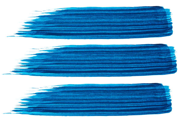 白色背景上的蓝色颜料图片下载