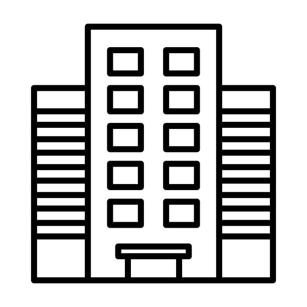 建筑图标孤立矢量插图。图片下载