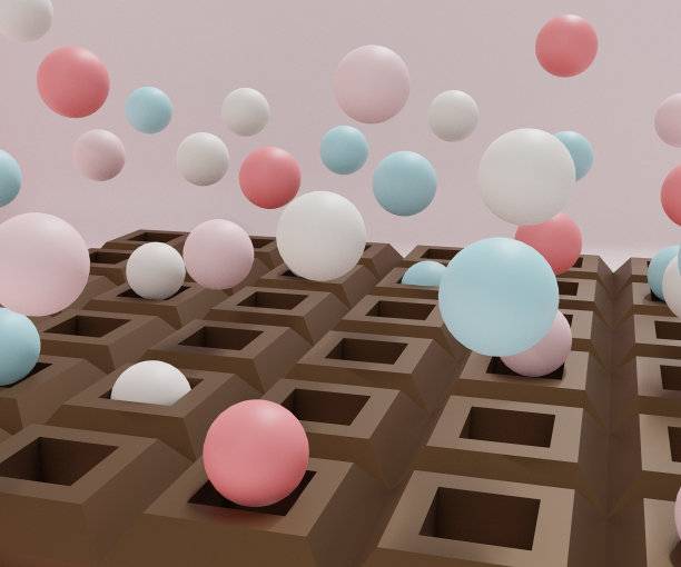 上面有糖果球的巧克力棒图片下载