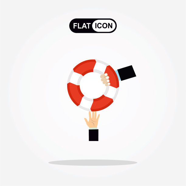 帮助企业生存。溺水商人从另一个商人那里得到救生圈。企业的帮助、支持、生存、投资理念。矢量彩色插图在平面风格图片下载