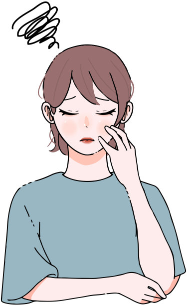 这是一个女人焦虑和沮丧的例证图片下载