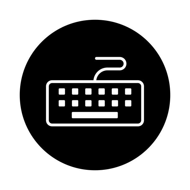 键盘计算机图标矢量图片下载