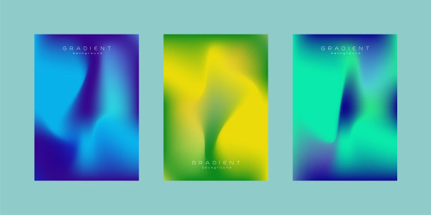 套封面模板设计与棕色梯度背景，现代梯度设计，和适用的向量，插图图片下载