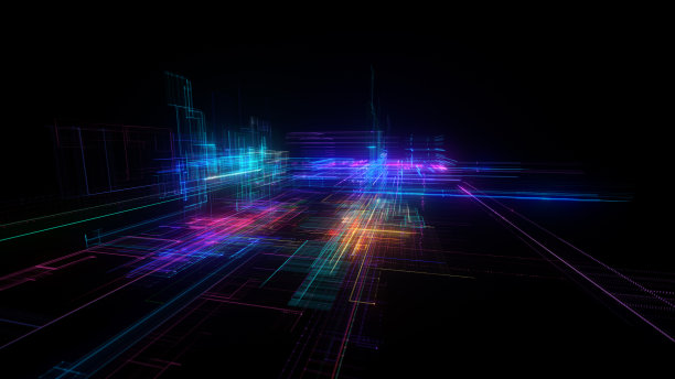 数字抽象背景概念，数字环境风景图片下载