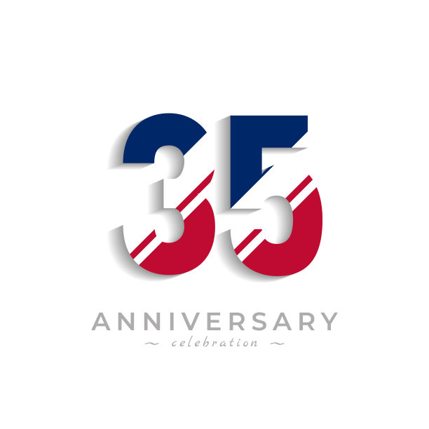 35周年庆典，白色斜线图片下载