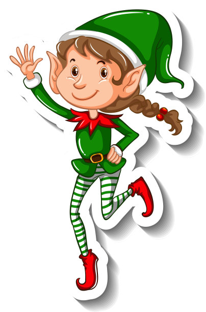 圣诞精灵卡通人物图片下载